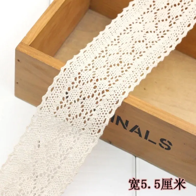 Ivory White Cotton Lace Trim R - Lace Ribbon Trim ulasan dan harga