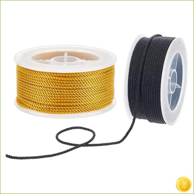 Twisted Nylon Cord 3-Ply Satin - Cord Trim Twisted ulasan dan harga