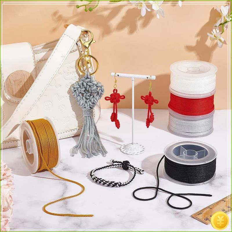 Twisted Nylon Cord 3-Ply Satin - Cord Trim Twisted ulasan dan harga