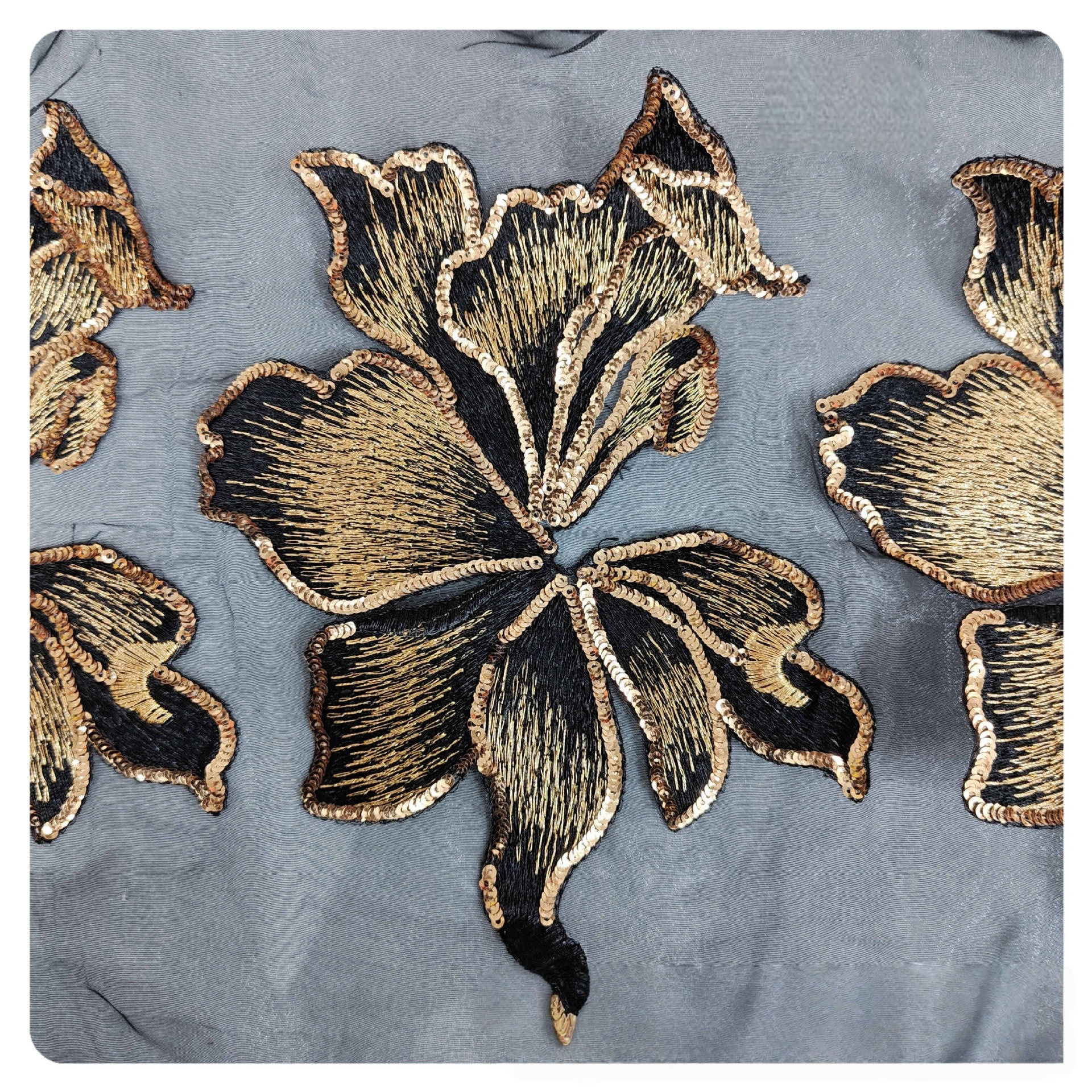 Organza Embroidery Applique Pa - Craft Embellishments ulasan dan harga