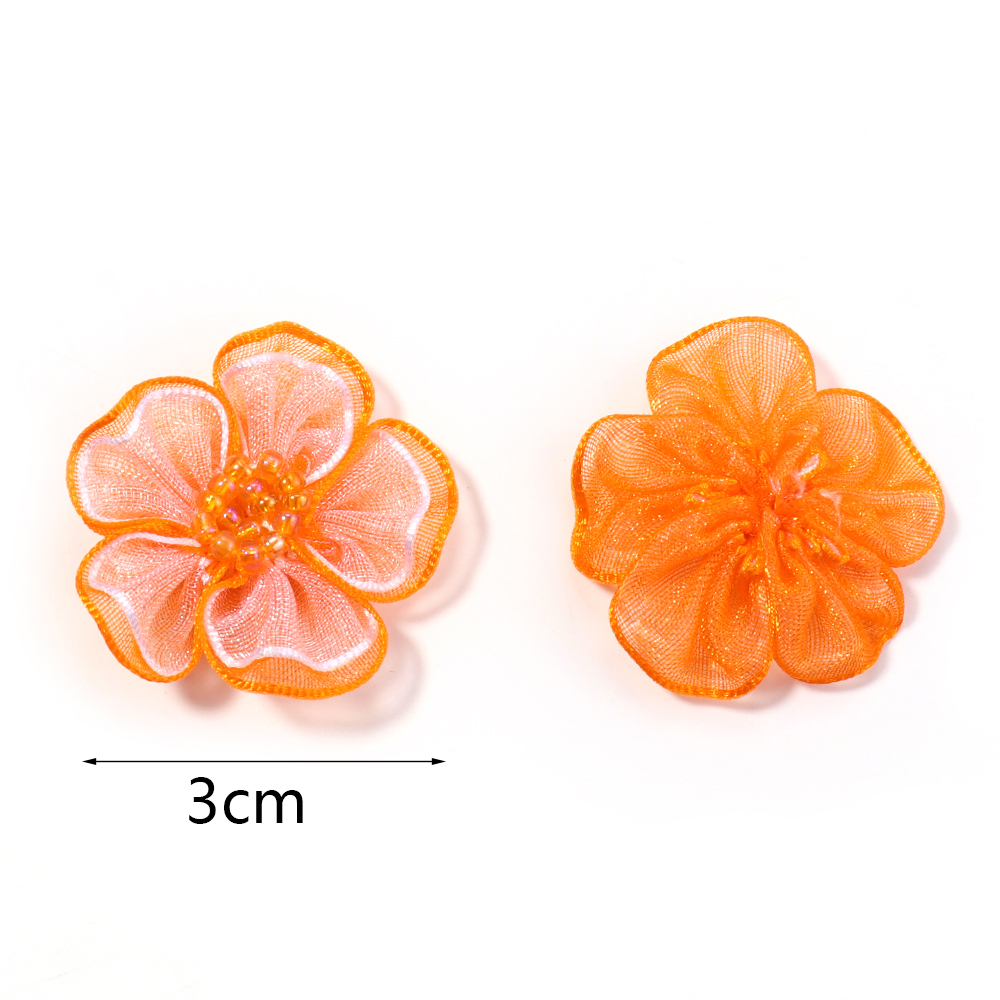 10Pcs/Lot Mesh Flower Applique - Applique Patch Flower ulasan dan harga