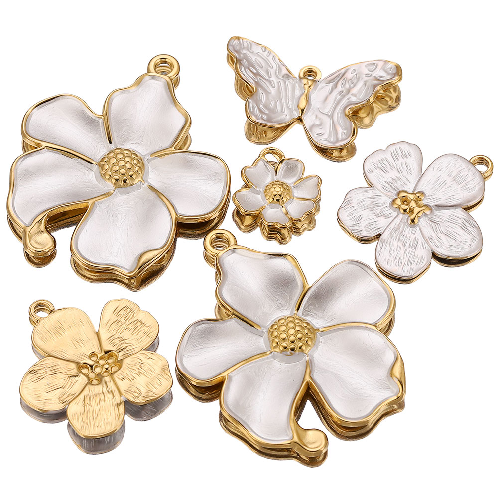 4PCS Stainless Steel White Cha - Embellishment Crafts ulasan dan harga