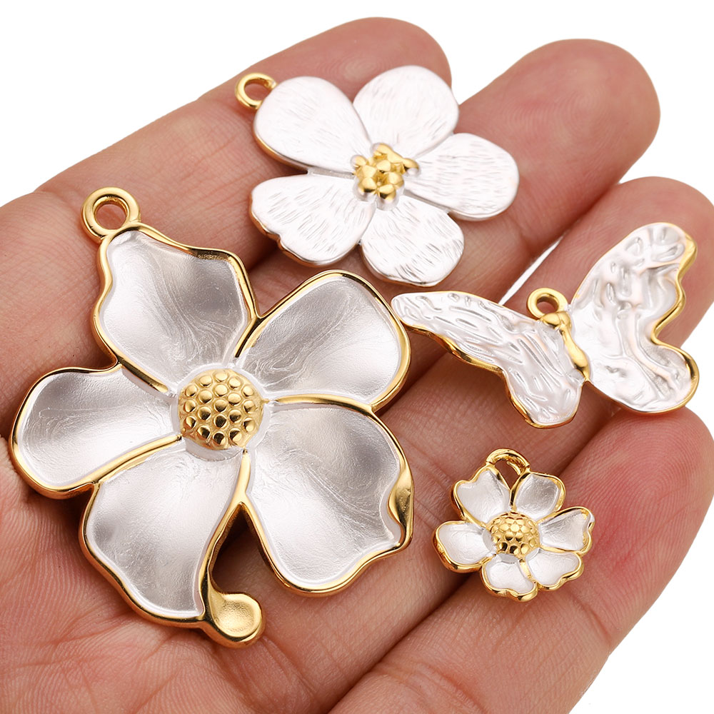 4PCS Stainless Steel White Cha - Embellishment Crafts ulasan dan harga