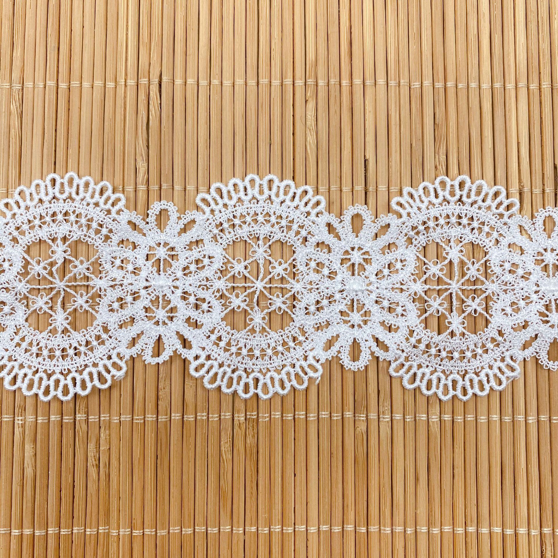Hollow Flower Embroidered Lace - Lace Ribbon Trim ulasan dan harga