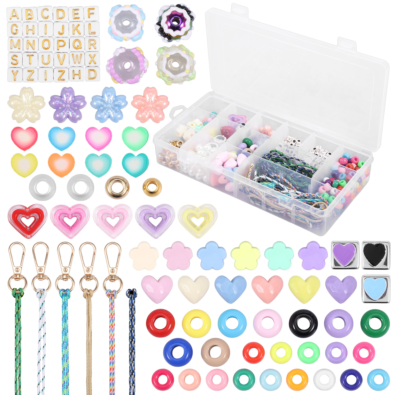 421PCS Beaded Keychain Making  - Embellishment Crafts ulasan dan harga