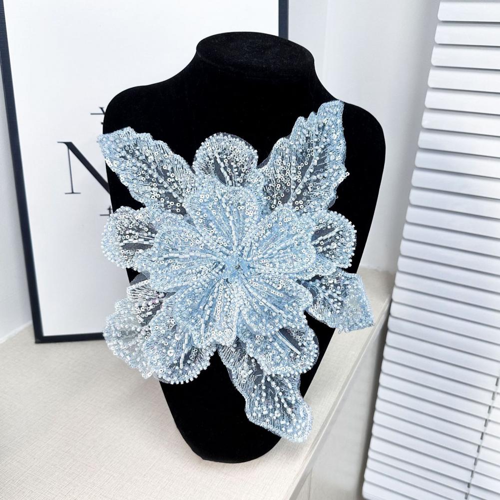3D Flower Corsage Applique Bea - Applique Patch Flower ulasan dan harga