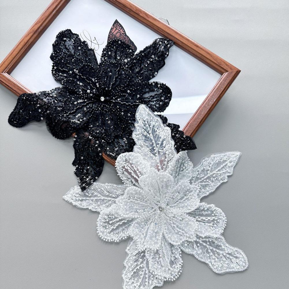 3D Flower Corsage Applique Bea - Applique Patch Flower ulasan dan harga