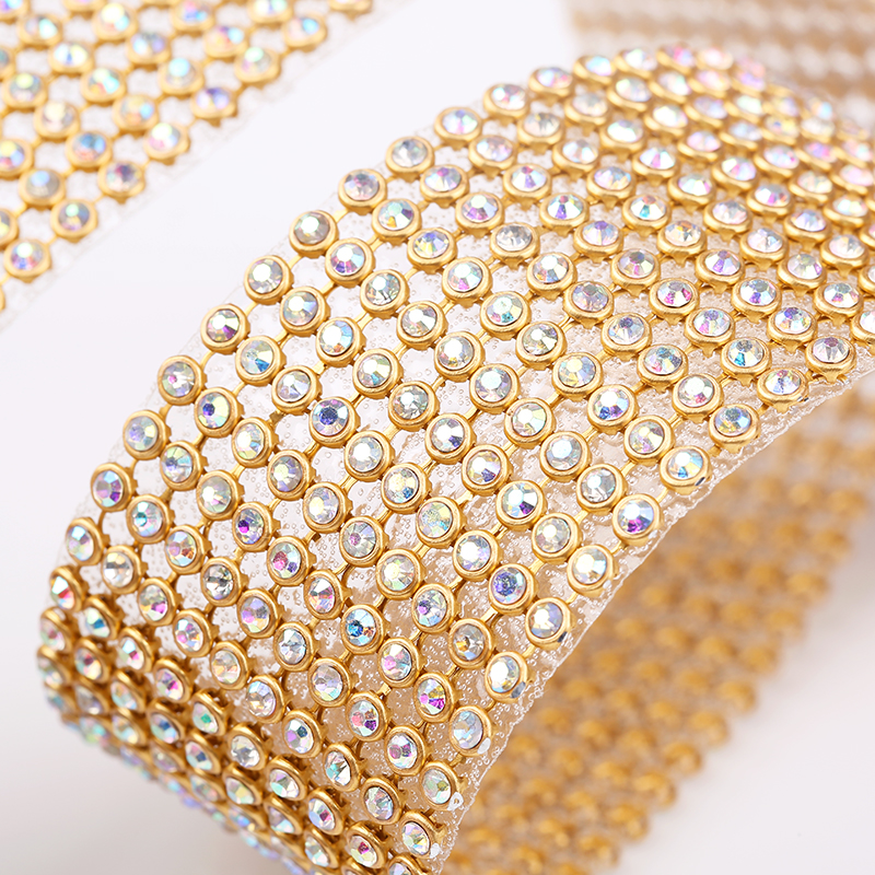 10rows Clear Crystal AB Rhines - Hotfix Rhinestone Sheet ulasan dan harga
