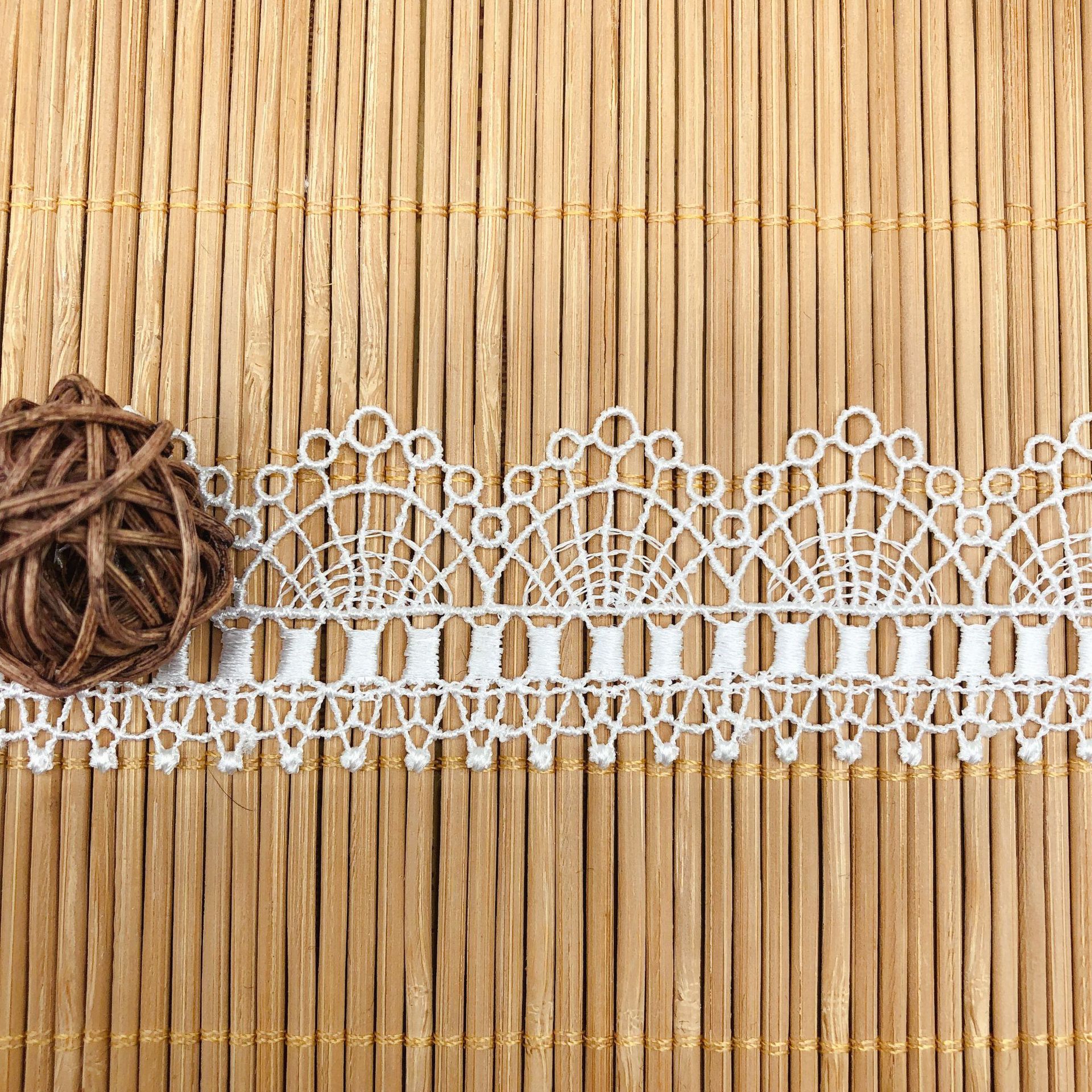 Hollow Embroidery Clavicle Cha - Lace Ribbon Trim ulasan dan harga