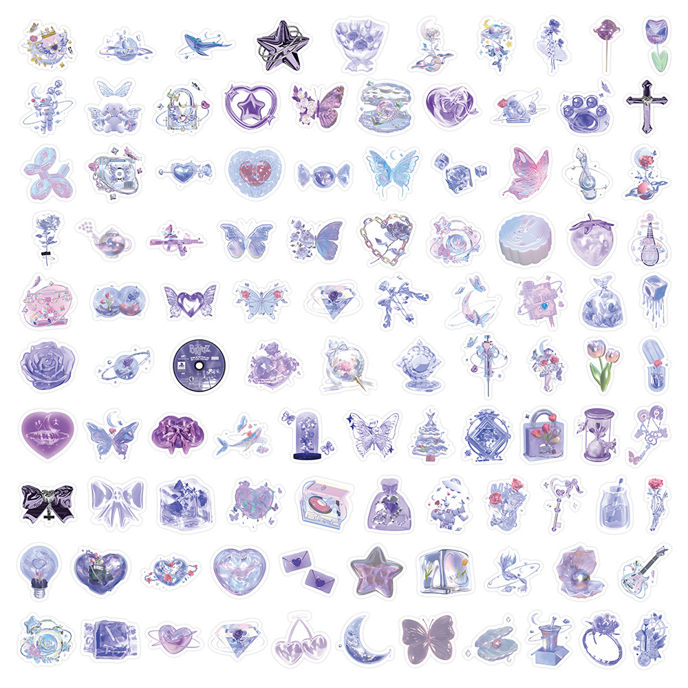 103 Pcs Glittery Shimmery Purp - Craft Embellishment World ulasan dan harga