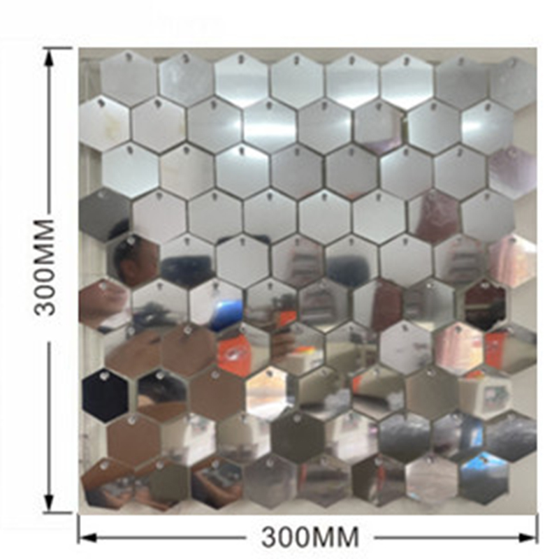 1pc Hexagon Sequin Backdrop Pa - Sequin Fabric Panel ulasan dan harga