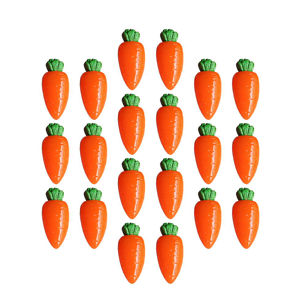  20 Pcs Simulated Carrot Acces - Embellishments For Scrapbooking ulasan dan harga