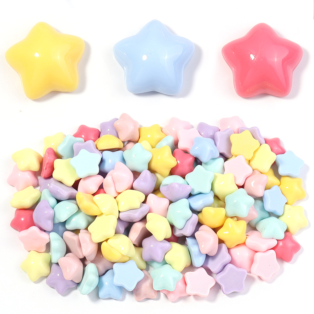 50pcs/lot 16mm Colorful Star R - Embellishment Crafts ulasan dan harga