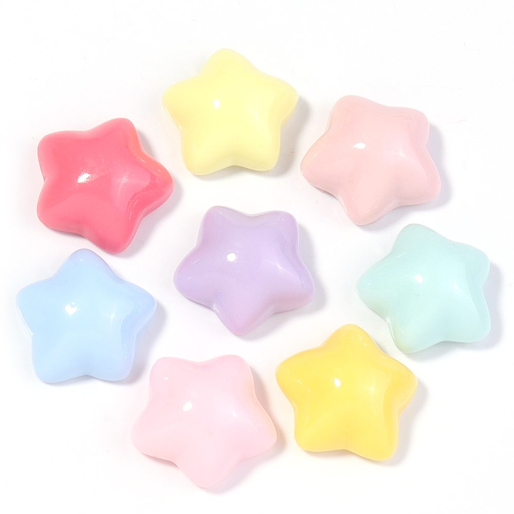 50pcs/lot 16mm Colorful Star R - Embellishment Crafts ulasan dan harga