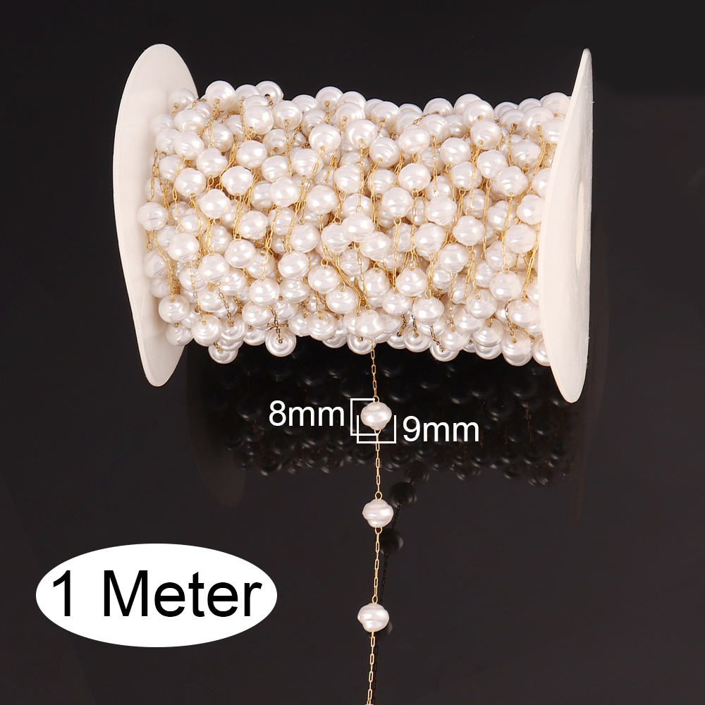 1Meters Stainless Steel Chain  - Pearl Trim Chain ulasan dan harga