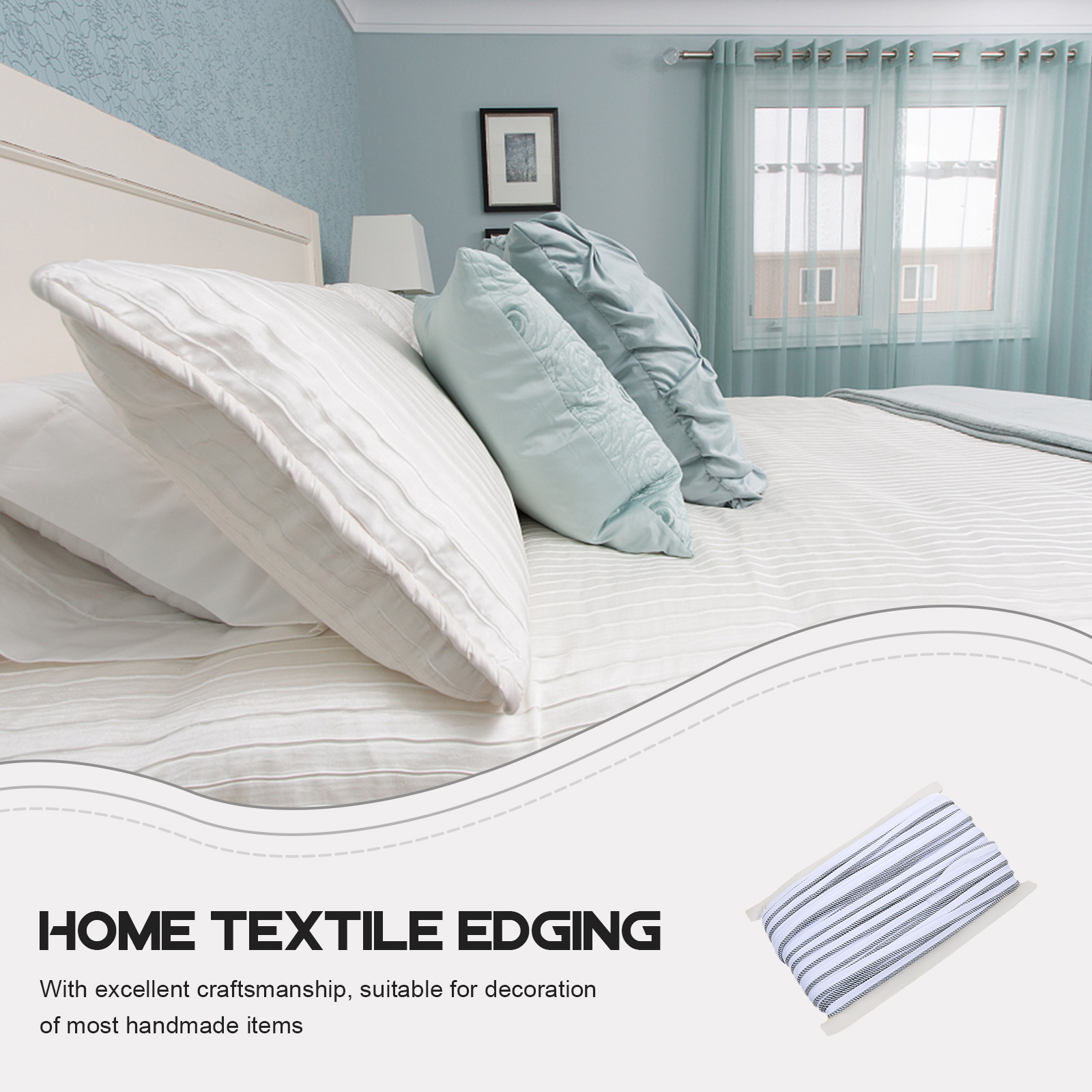 1 Roll Piping Cord Trim Polyes - Cord Trim Twisted ulasan dan harga