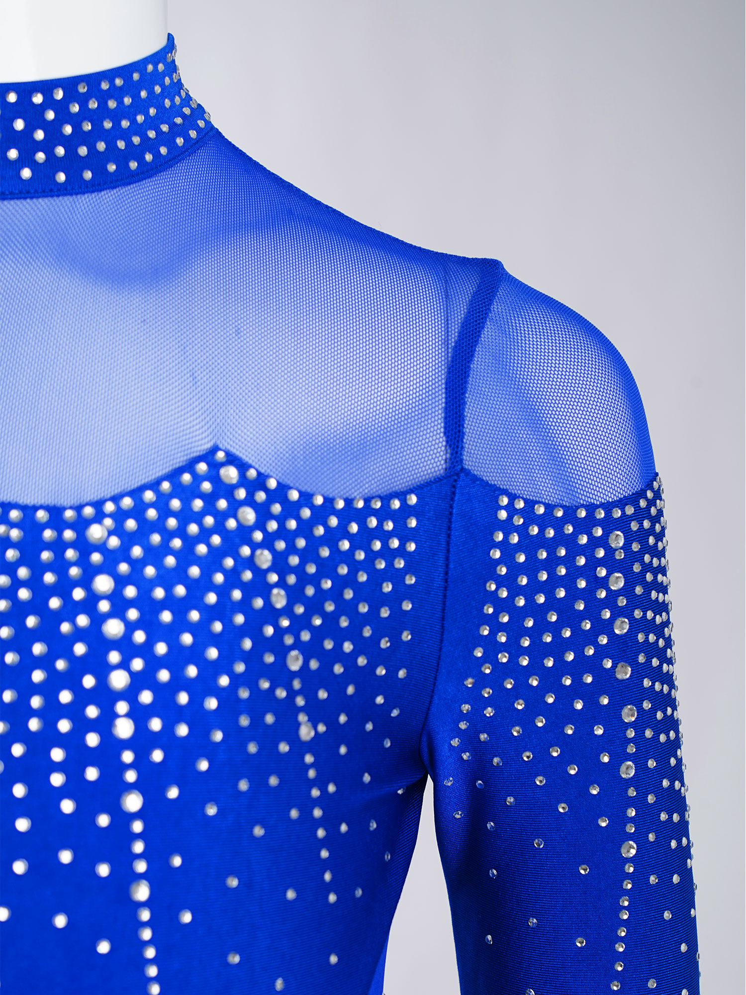 6-16Y Girls Figure Skating Dan - Rhinestone Banding Trim ulasan dan harga