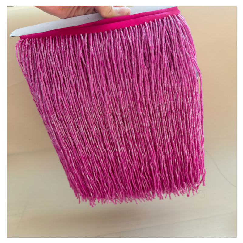 1 Yard 30cm Wide Heavy Bead Fr - Beaded Trim Fringe ulasan dan harga