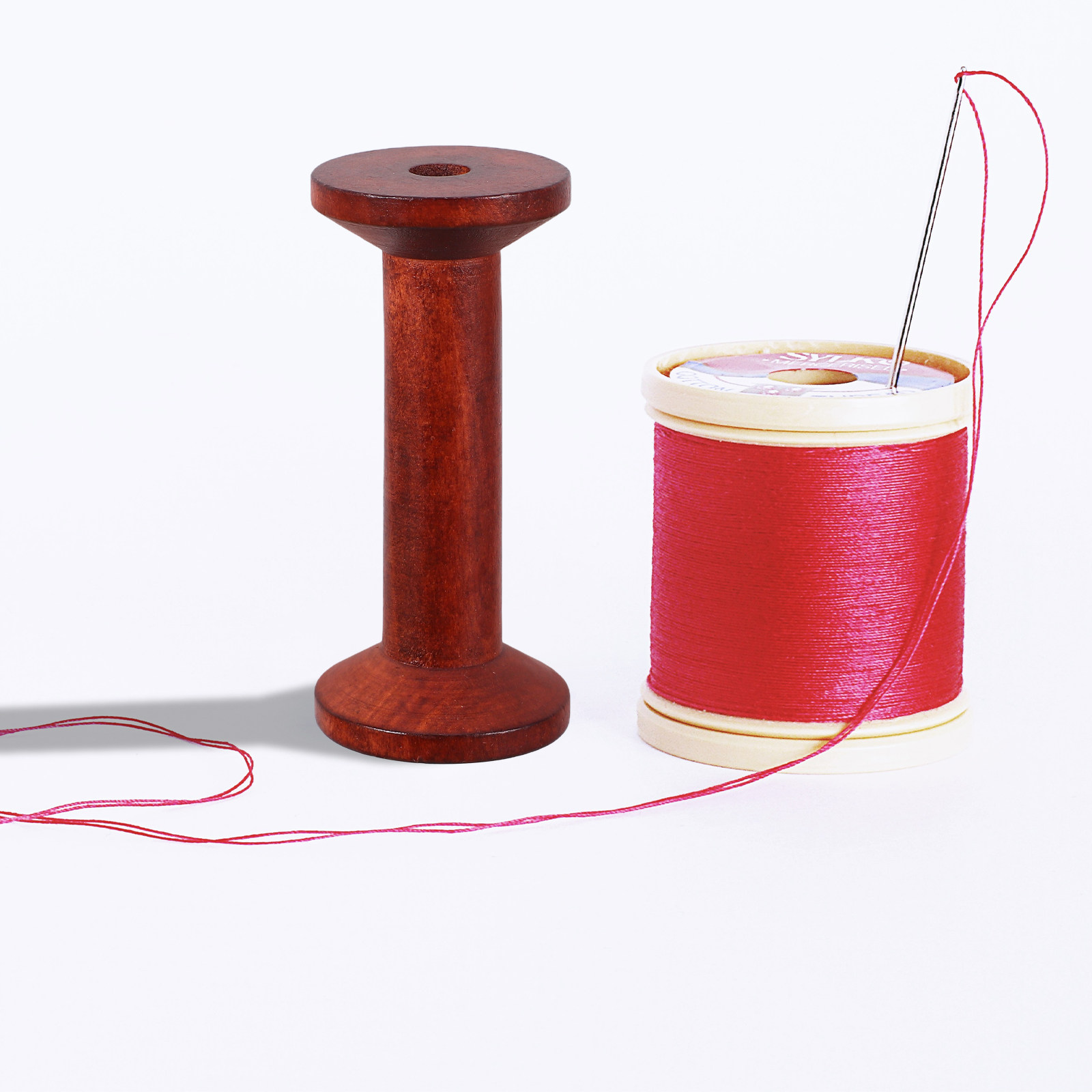 6Pcs Wooden Empty Spools for C - Embroidery Craft ulasan dan harga