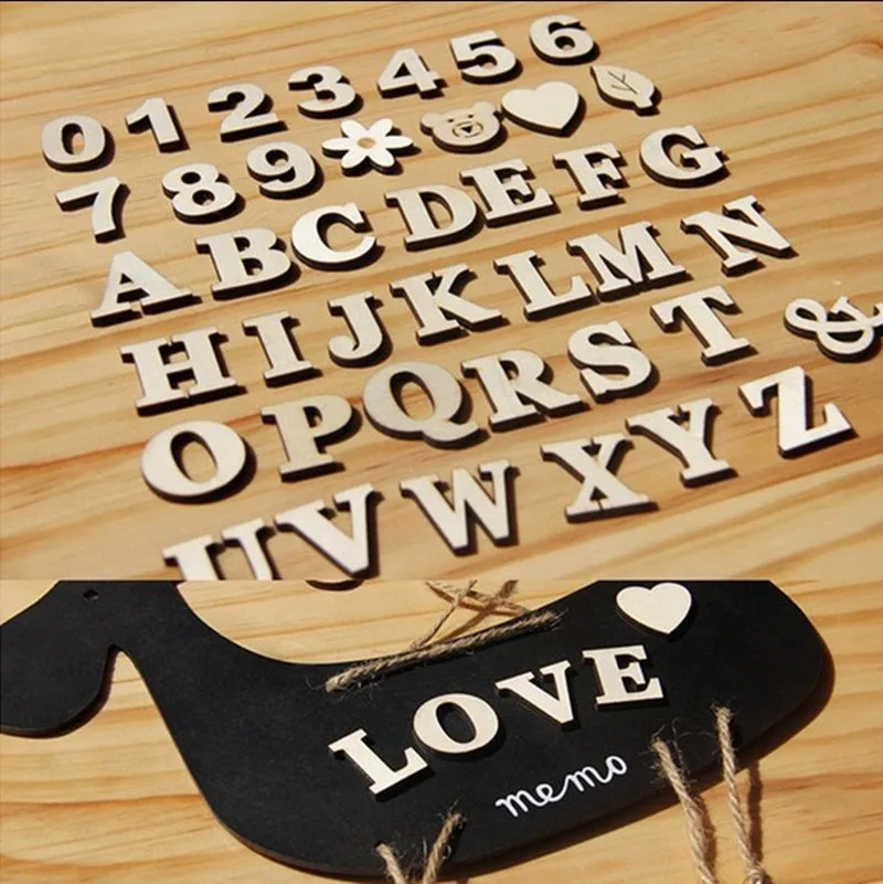 Self-sticking Wooden 0-9 Numbe - Embellishments For Scrapbooking ulasan dan harga