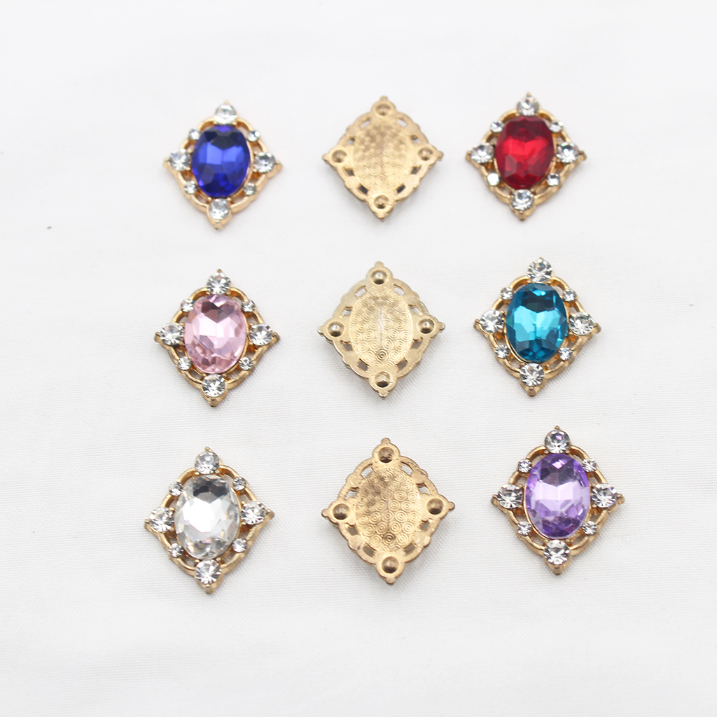10Pcs Vintage Crystal Sew on C - Craft Embellishments ulasan dan harga