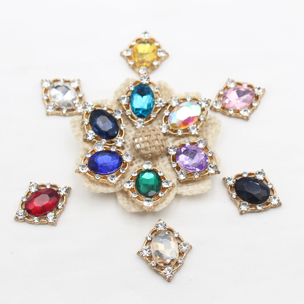10Pcs Vintage Crystal Sew on C - Craft Embellishments ulasan dan harga
