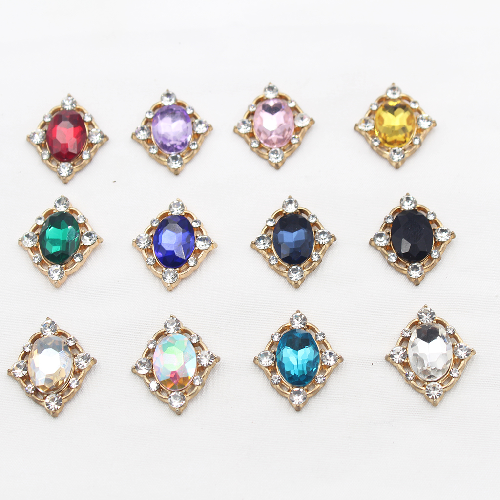 10Pcs Vintage Crystal Sew on C - Craft Embellishments ulasan dan harga