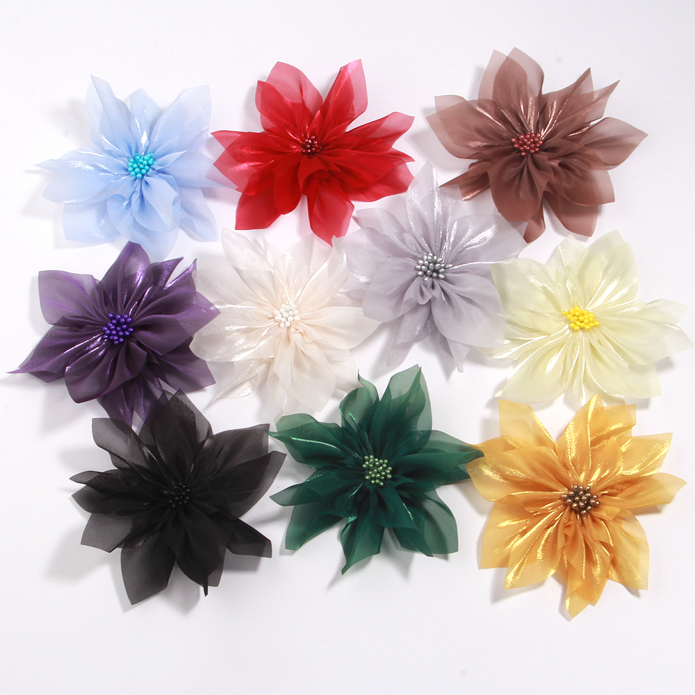 11cm Light Sense Yarn Flower O - Applique Patch Flower ulasan dan harga