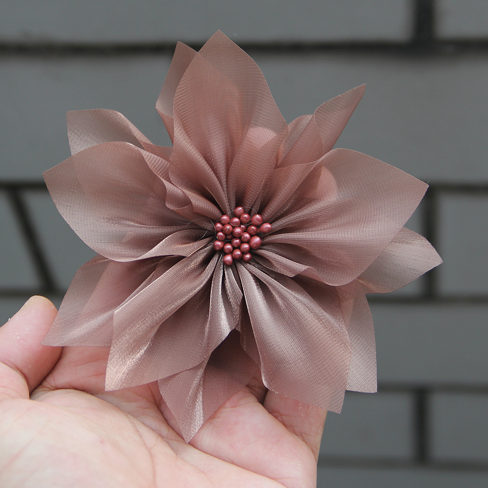 11cm Light Sense Yarn Flower O - Applique Patch Flower ulasan dan harga