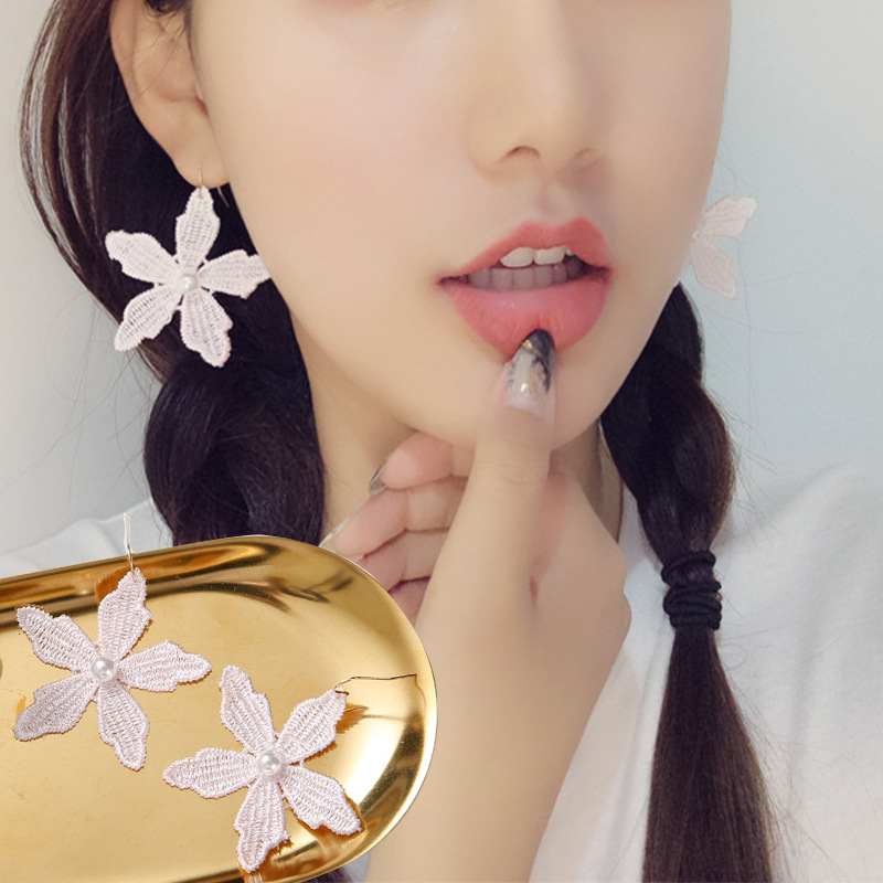 Embroidered Five-leaf Flower O - Lace Ribbon Trim ulasan dan harga