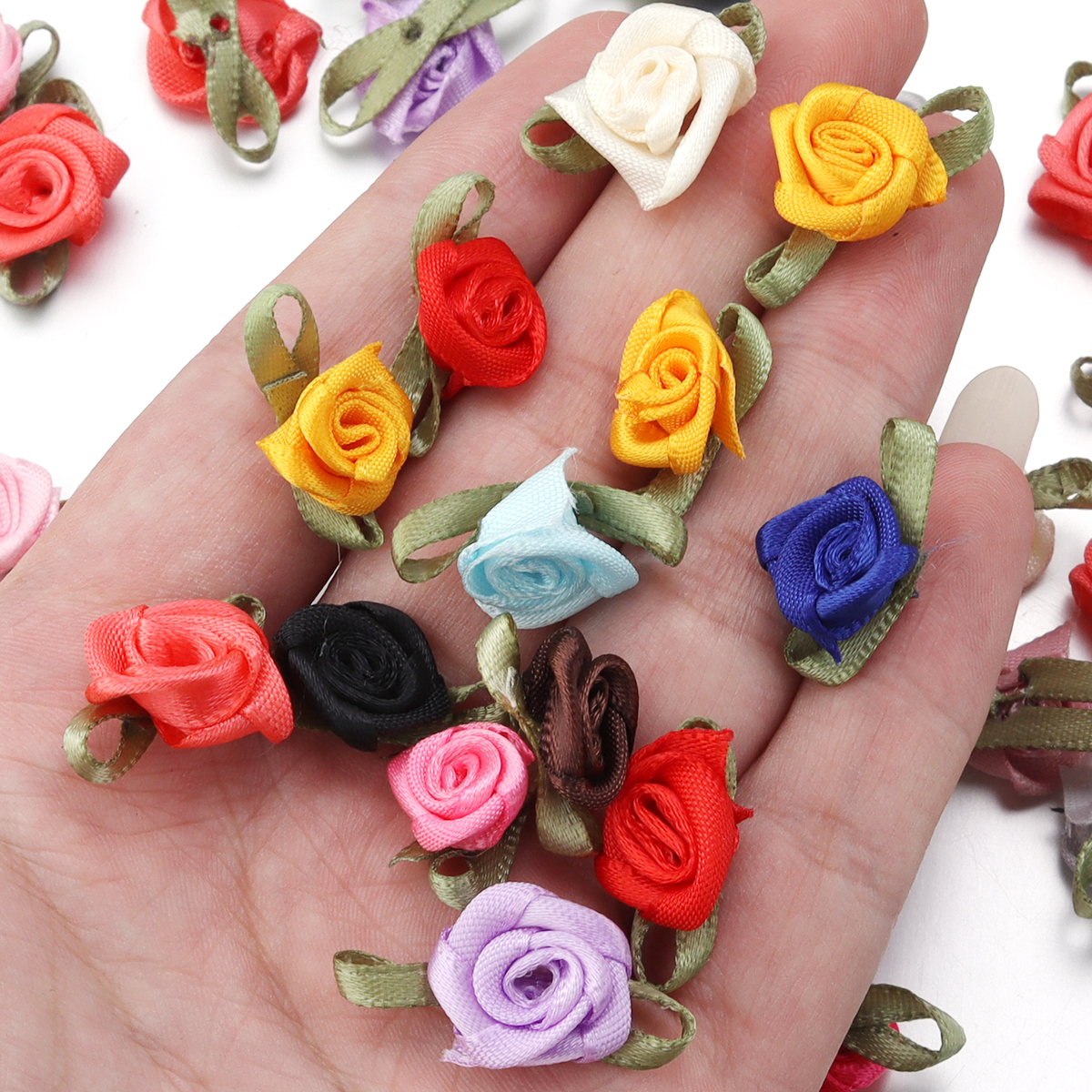50Pcs 1.5x2.5cm 18 Colors For  - Embellishment Crafts ulasan dan harga