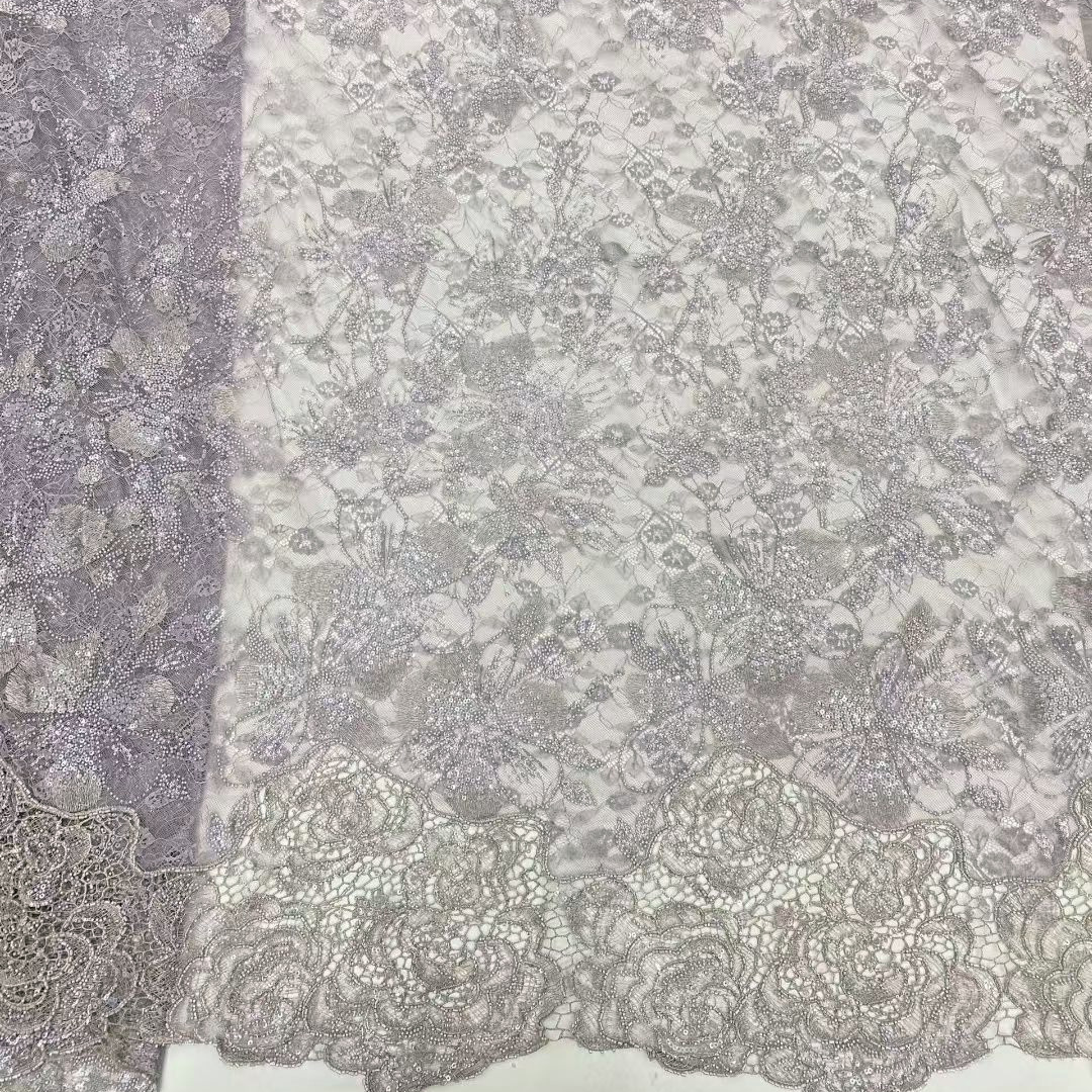 Lastest African French Floral  - Beaded Trim Fringe ulasan dan harga