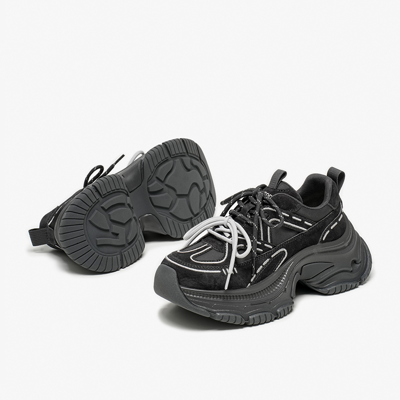 BBEAUTODAY Chunky Sneakers Wom - Guipure Lace Panel ulasan dan harga