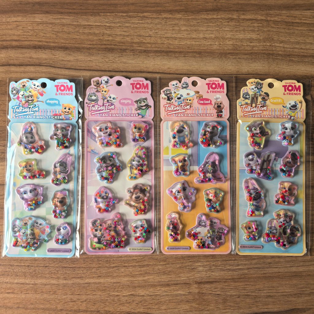 4Pack Fun Talking Tom Friends  - Craft Embellishment World ulasan dan harga