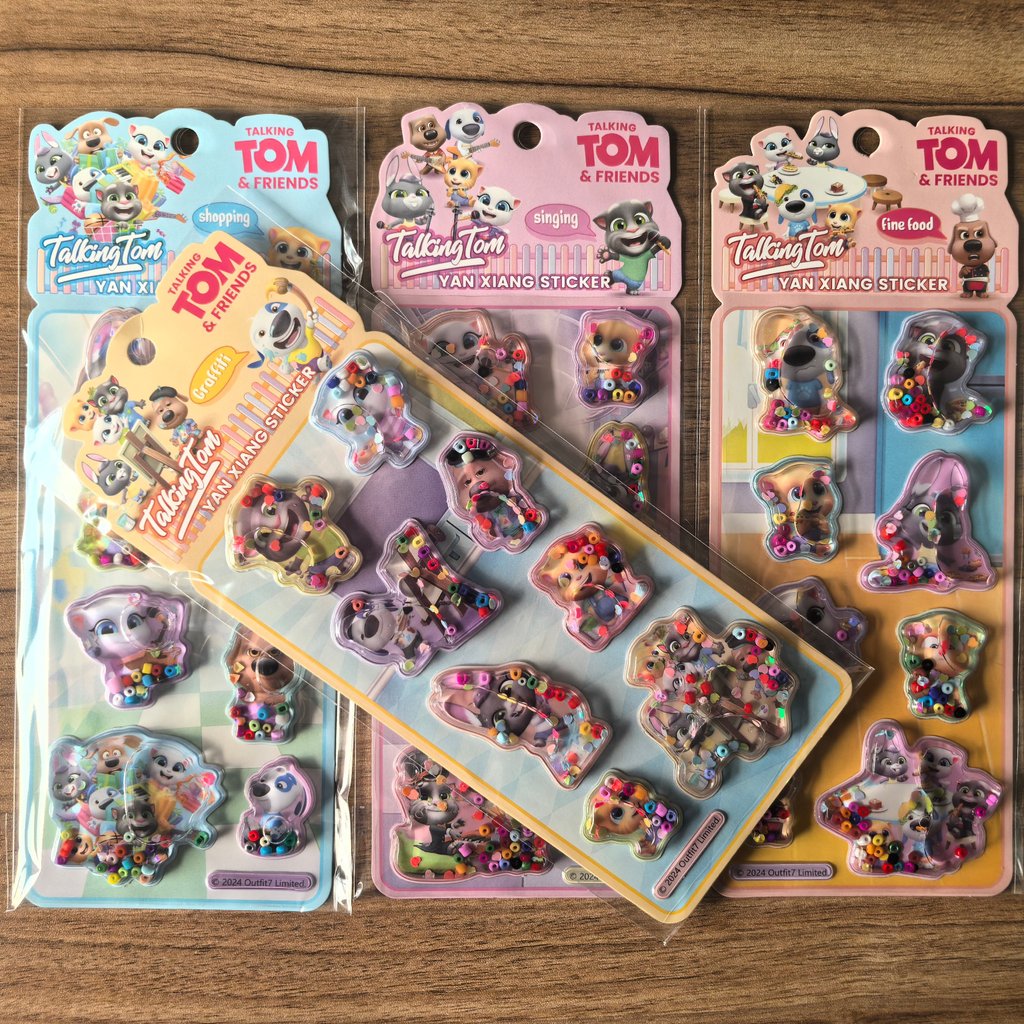 4Pack Fun Talking Tom Friends  - Craft Embellishment World ulasan dan harga