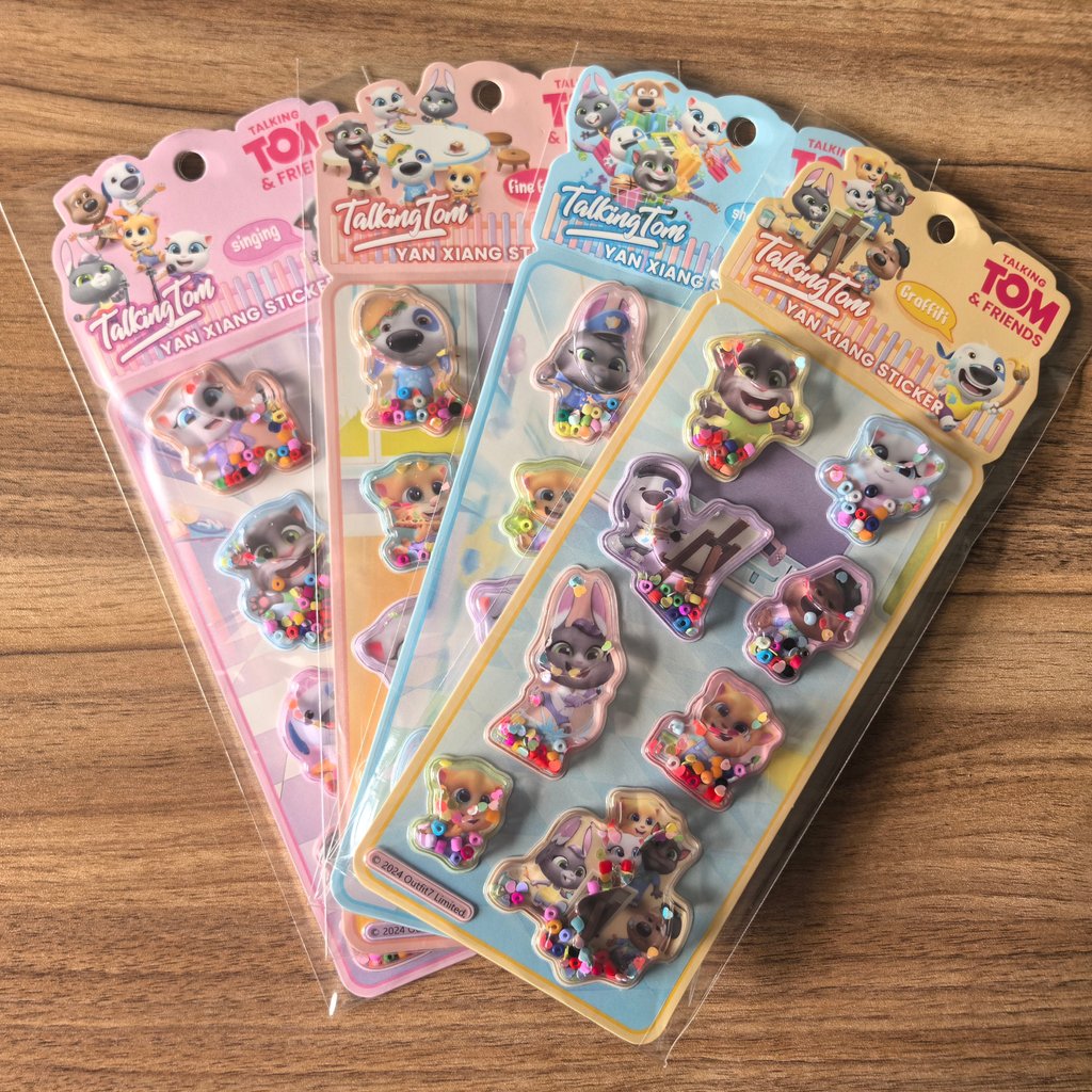 4Pack Fun Talking Tom Friends  - Craft Embellishment World ulasan dan harga