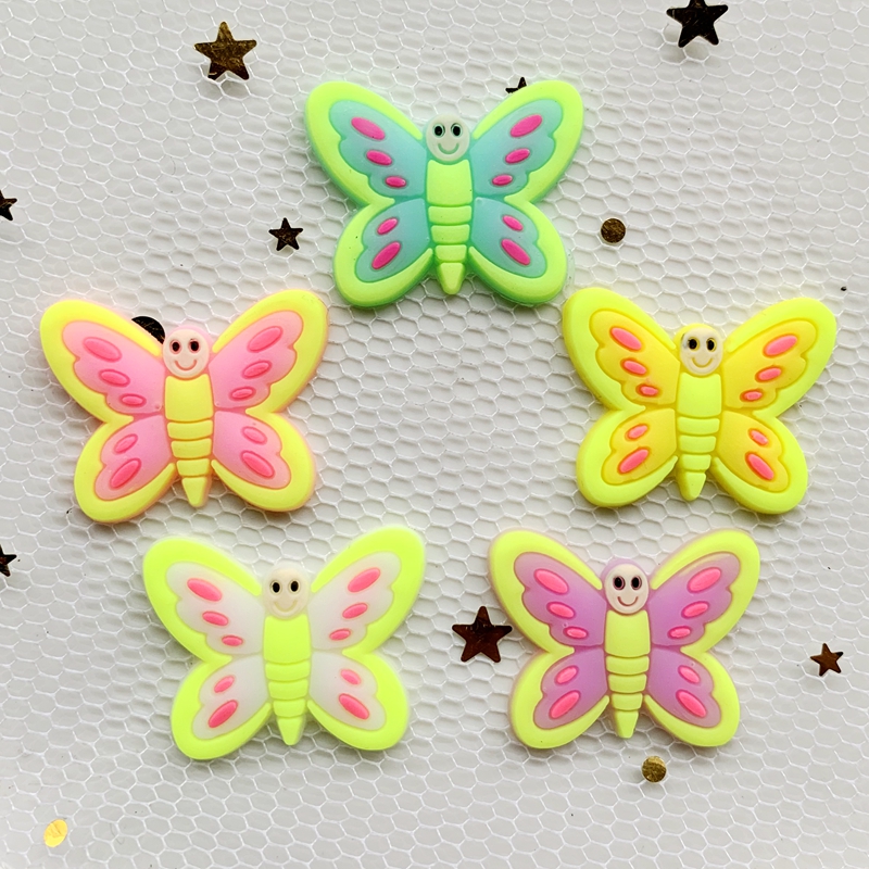 10pcs Cute Large butterfly PVC - Embellishment Glue Craft ulasan dan harga