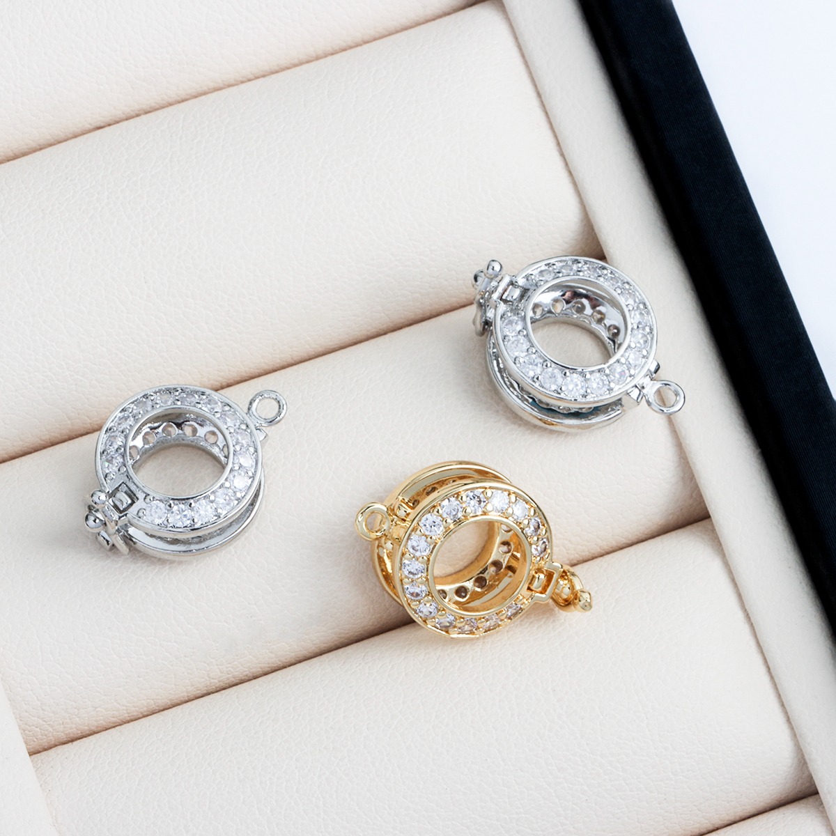 18K Real Gold-plated Zircon Ro - Pearl Trim Chain ulasan dan harga