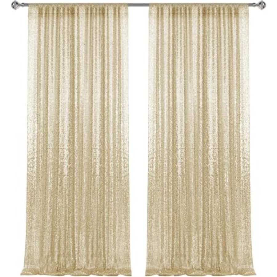 Photography backdrop curtains  - Sequin Fabric Panel ulasan dan harga