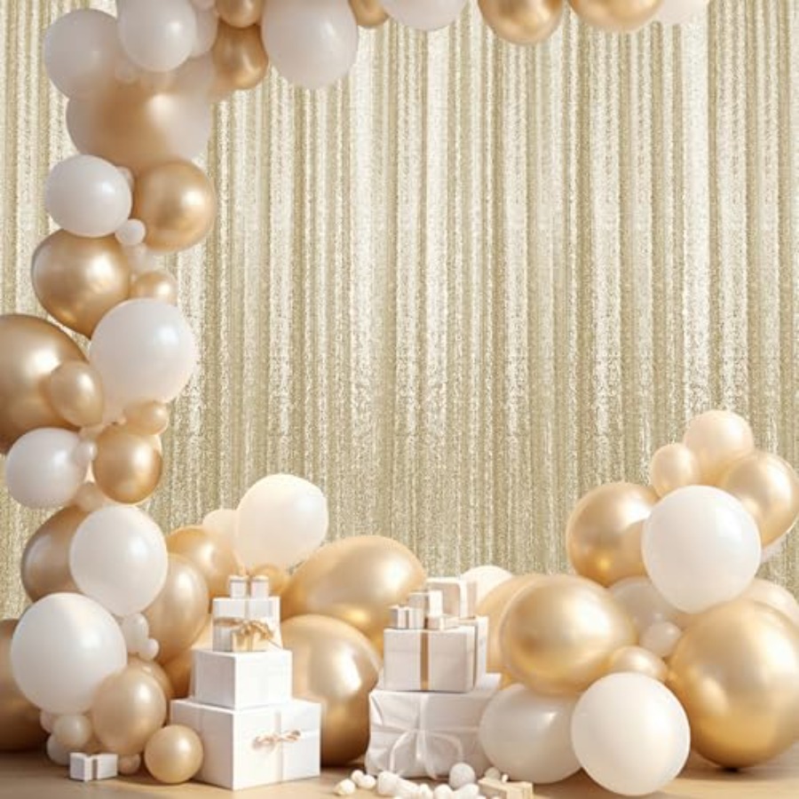 Photography backdrop curtains  - Sequin Fabric Panel ulasan dan harga