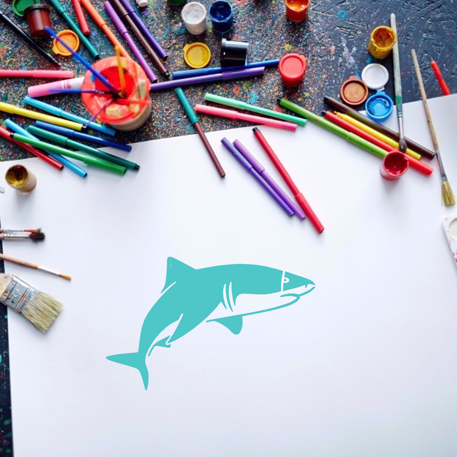 16pcs Ocean World Painting Ste - Craft Embellishment World ulasan dan harga