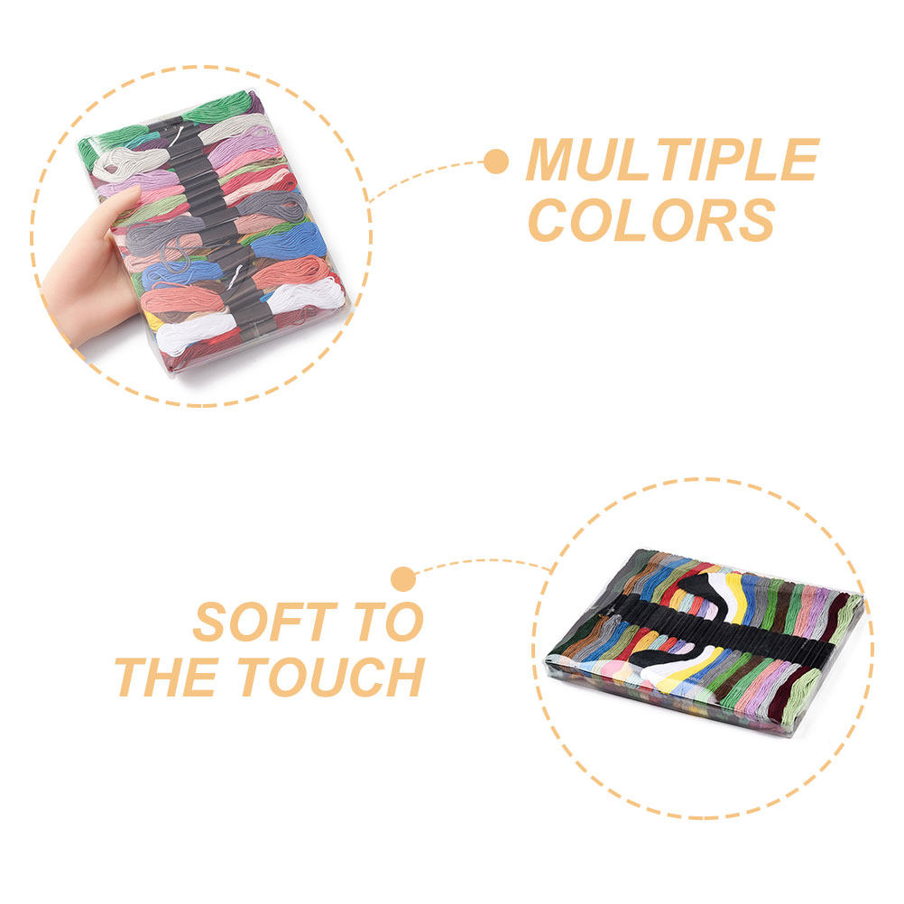 50 Bundles Cross Stitch Floss  - Embroidery Craft ulasan dan harga