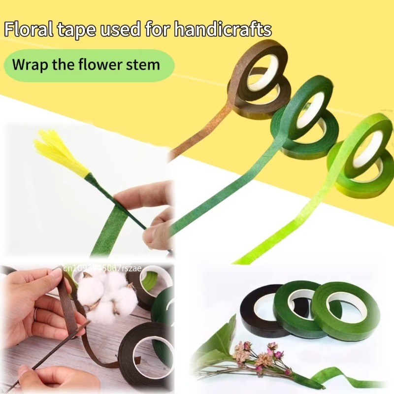 Green Waterproof Floral Tape A - Embellishment Crafts ulasan dan harga