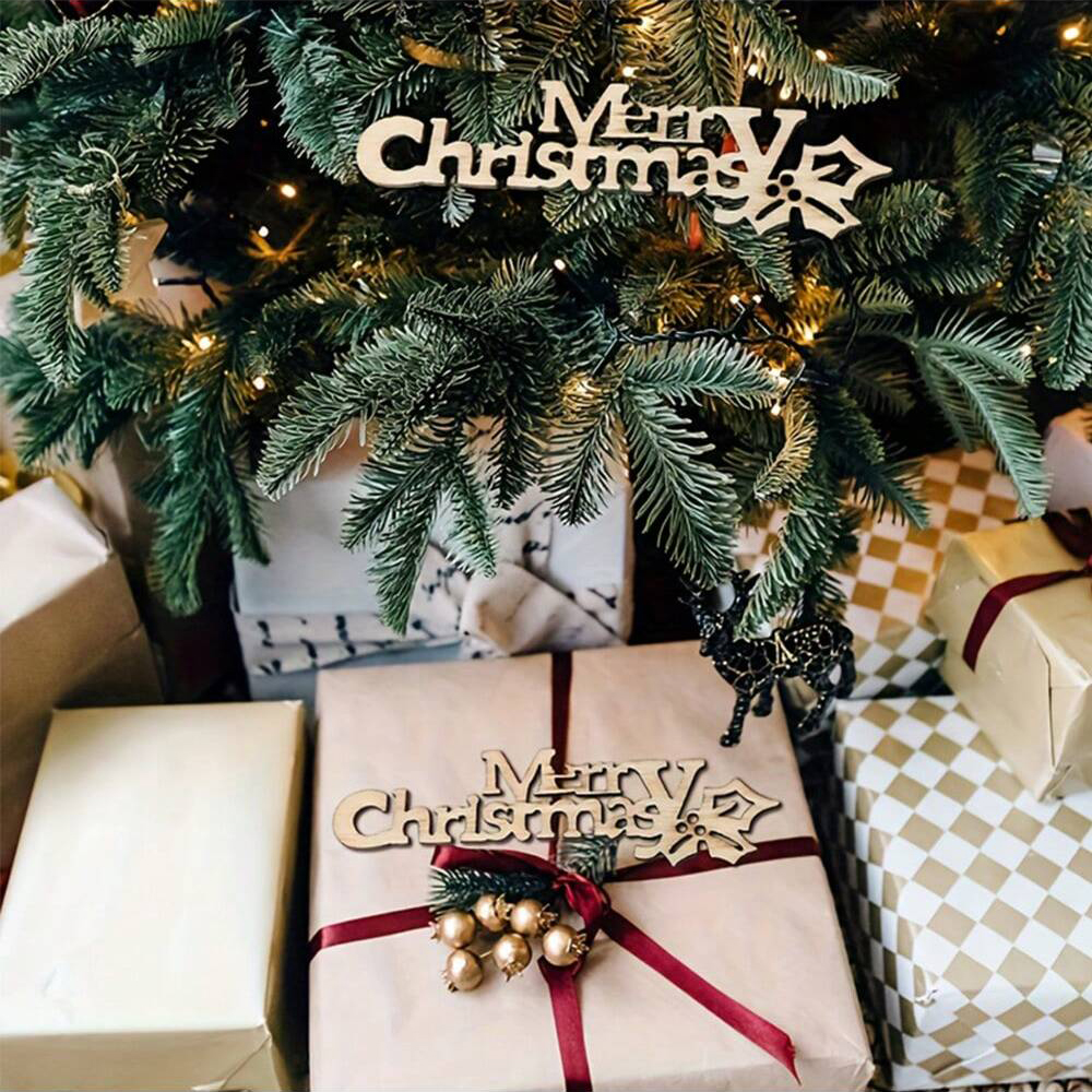 10/20/100Pcs Merry Christmas W - Embellishments For Scrapbooking ulasan dan harga