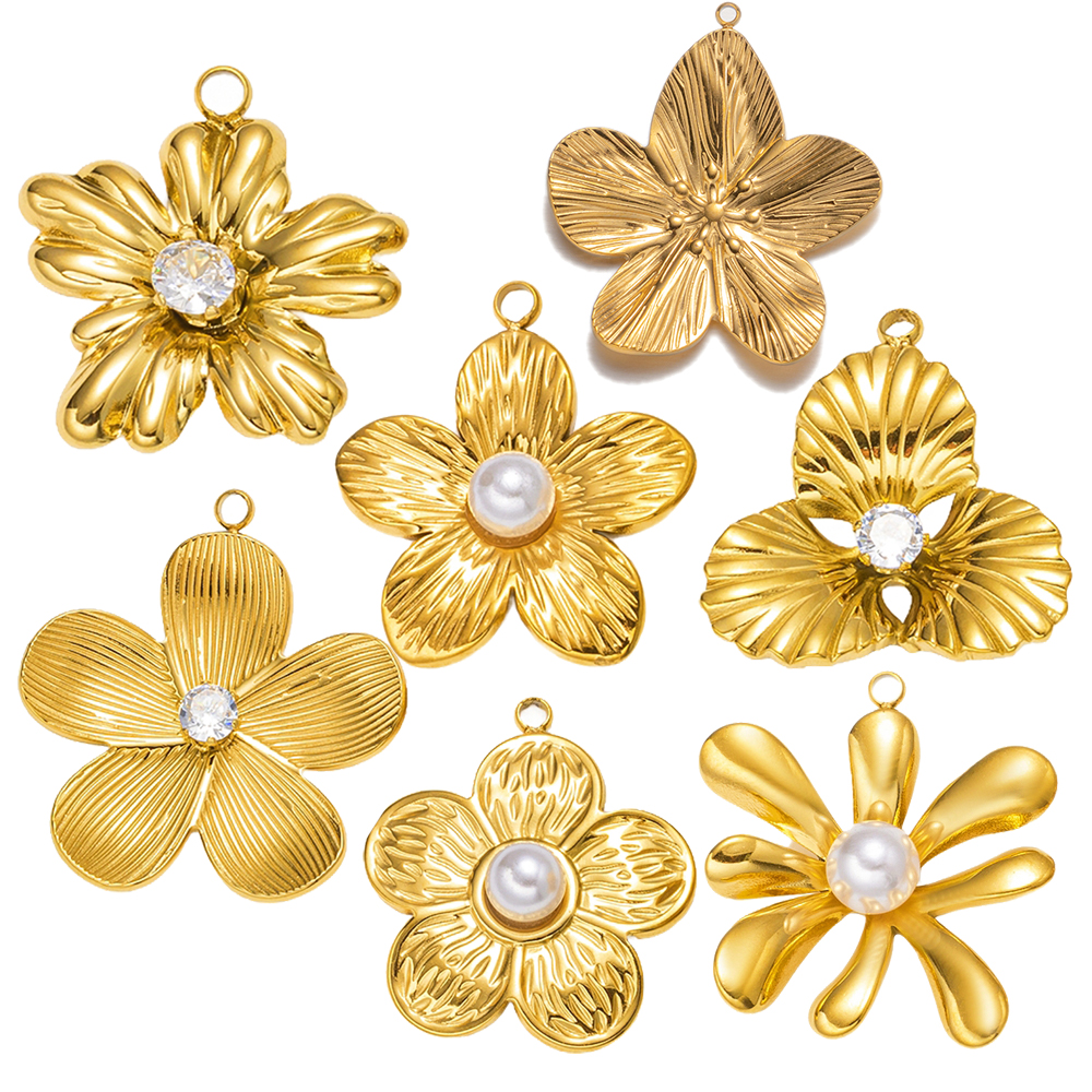 5pcs Gold Stainless Steel Flow - Embellishment Crafts ulasan dan harga