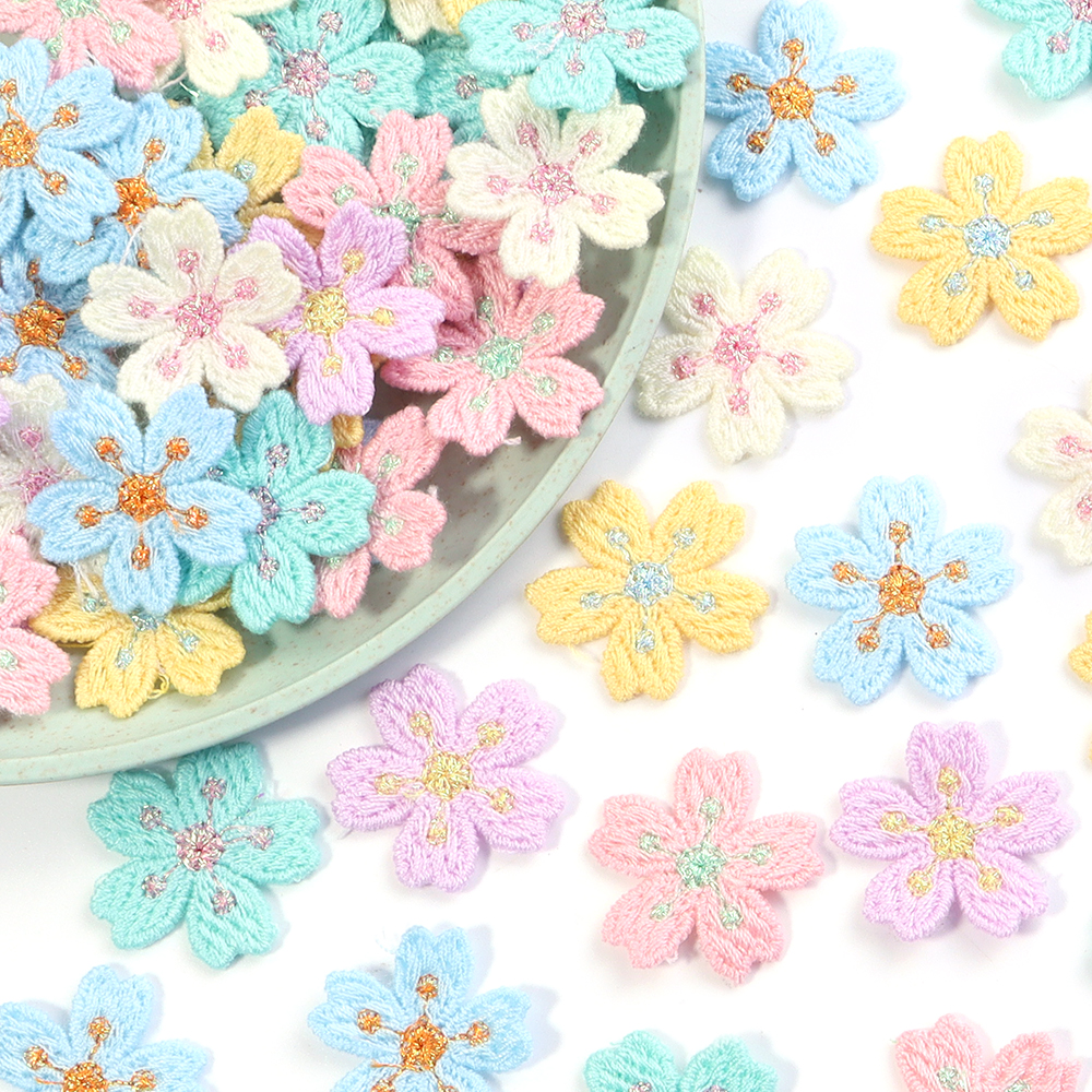 20pcs/lot Colorful 2.4cm Embro - Embroidery Embellishments ulasan dan harga