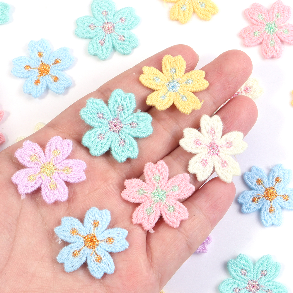 20pcs/lot Colorful 2.4cm Embro - Embroidery Embellishments ulasan dan harga