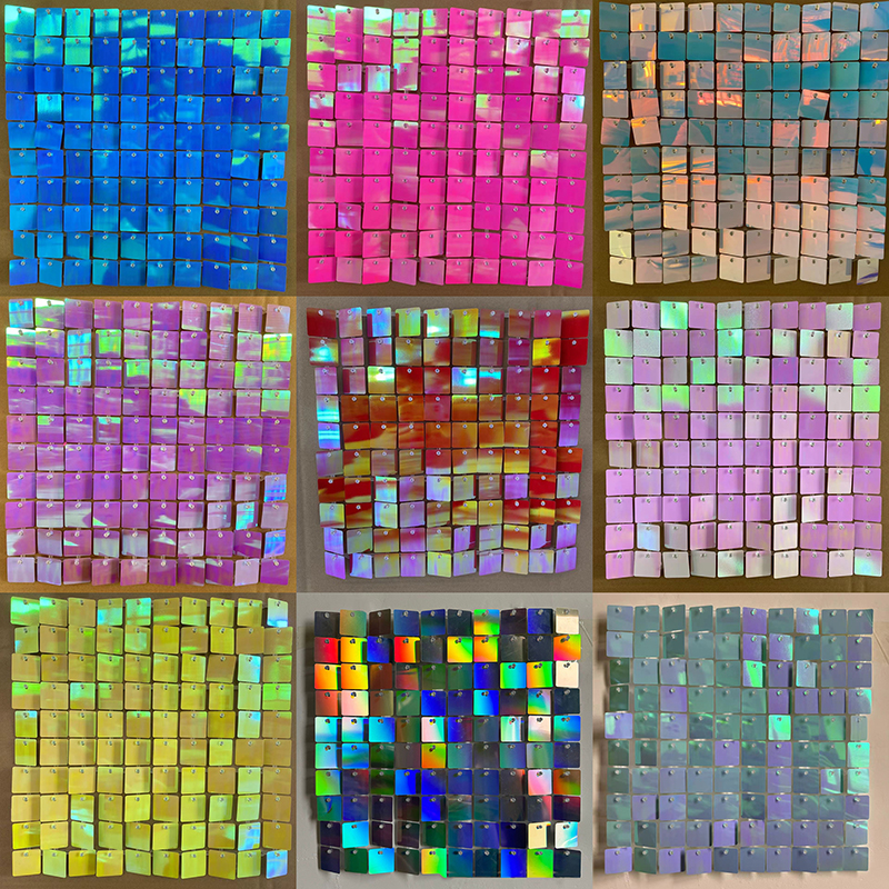 24/30 Square Sequin Panels Gol - Sequin Fabric Panel ulasan dan harga
