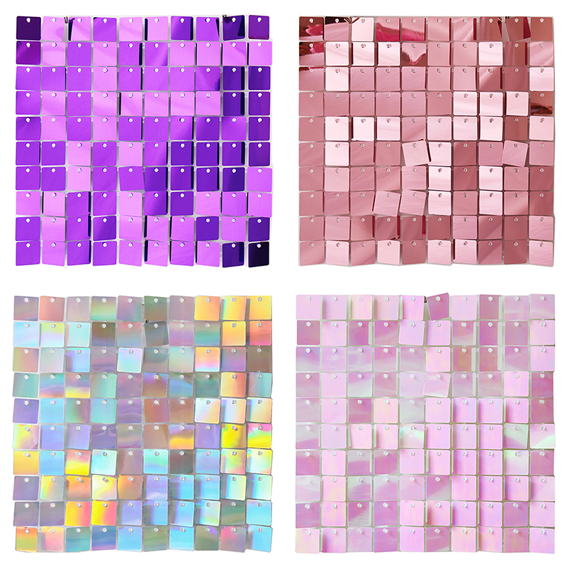 24/30 Square Sequin Panels Gol - Sequin Fabric Panel ulasan dan harga