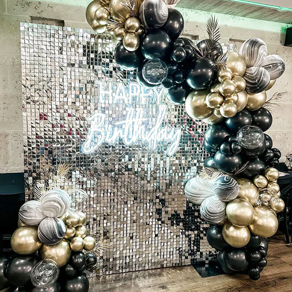 Silver Sequin Wall Backdrop Pa - Sequin Fabric Panel ulasan dan harga